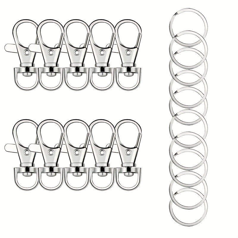 10pcs Swivel Clasps Set for DIY Necklace Bracelet Chain Supplies
