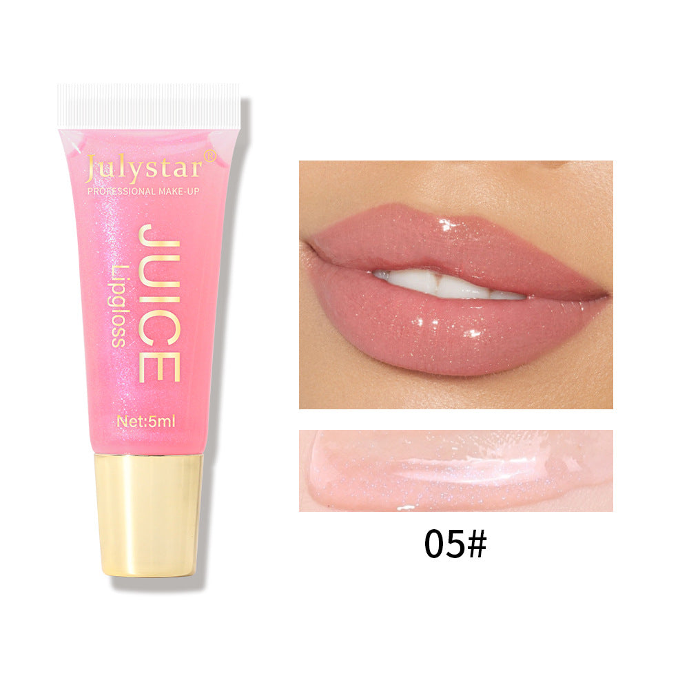 Matte Dewy Finish Lip Gloss Hydrating Moisturizing Smudge Proof Bright
