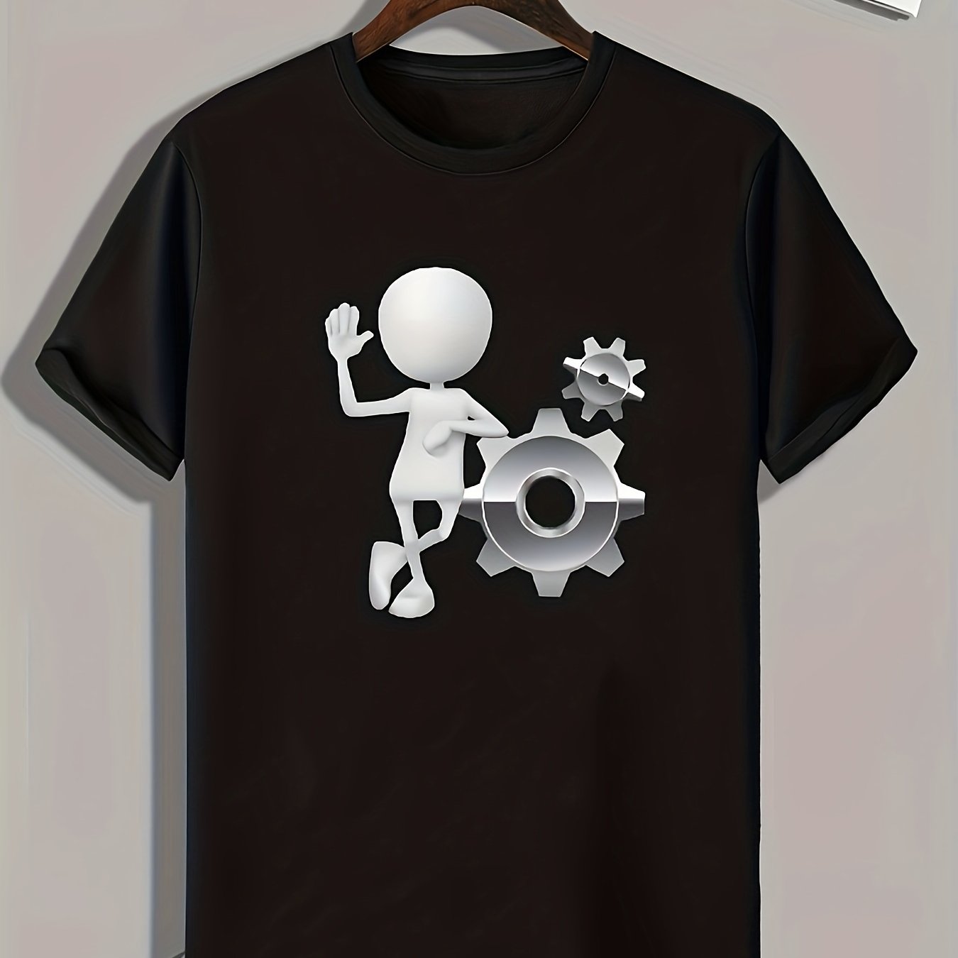 Mold Print Men's Graphic T-Shirt for Summer