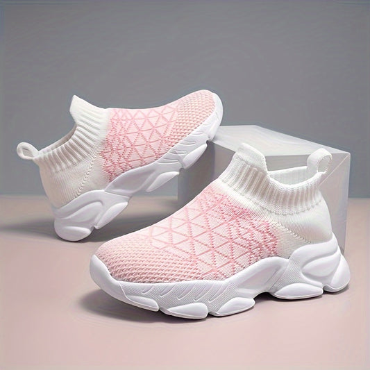 Boys Slip On Sock Shoes Non Slip Sneakers For Kids Outdoor Activities