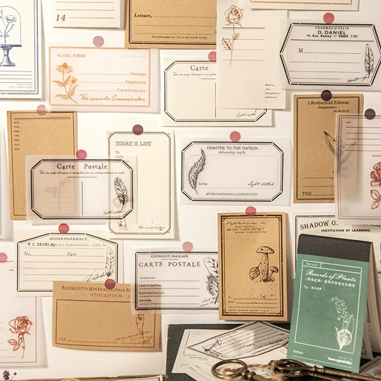 Inviscid Notepad Retro Decorative Paper for Reading Enthusiasts