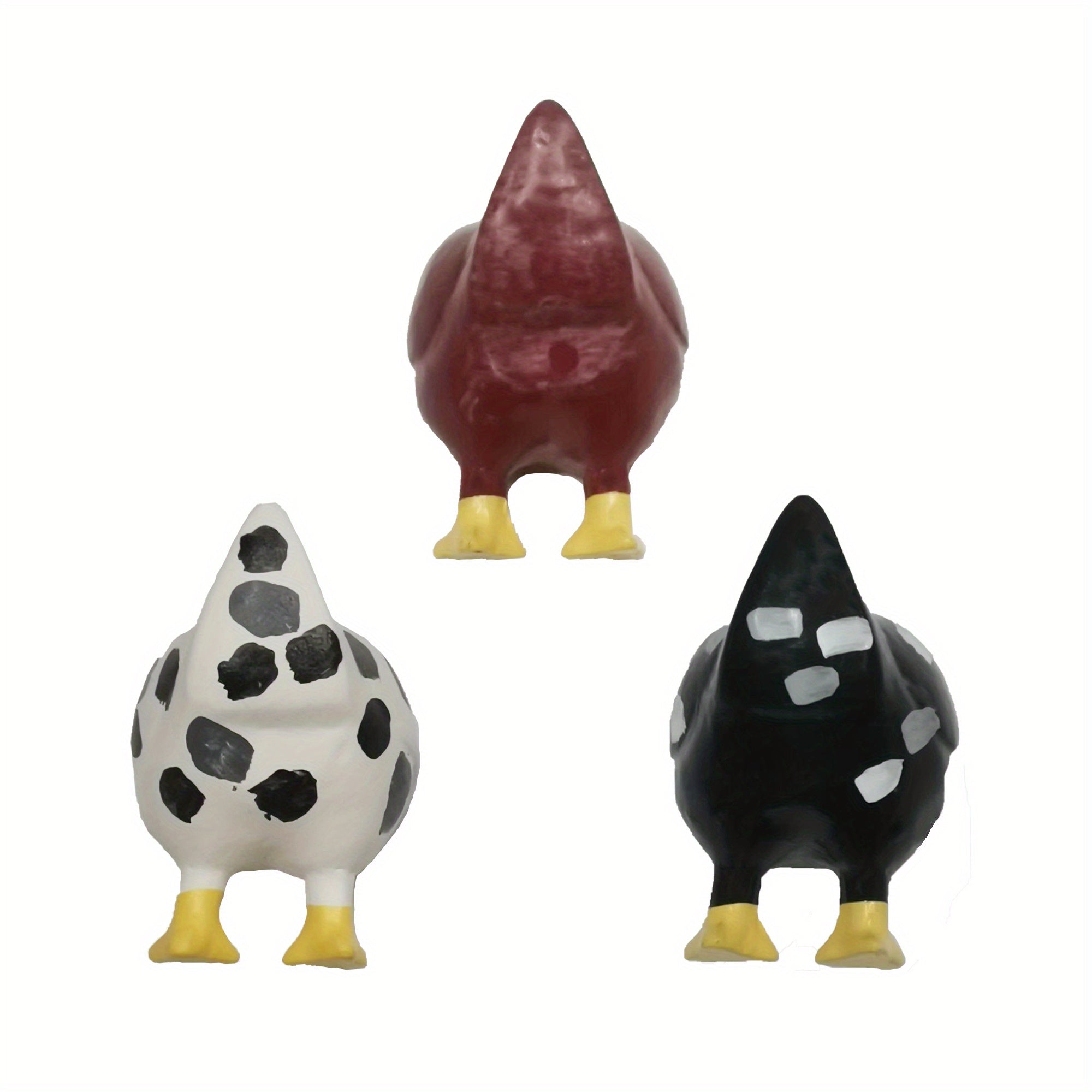 3pcs Chicken Butt Fridge Magnets Whiteboard Key Hanging Sticker