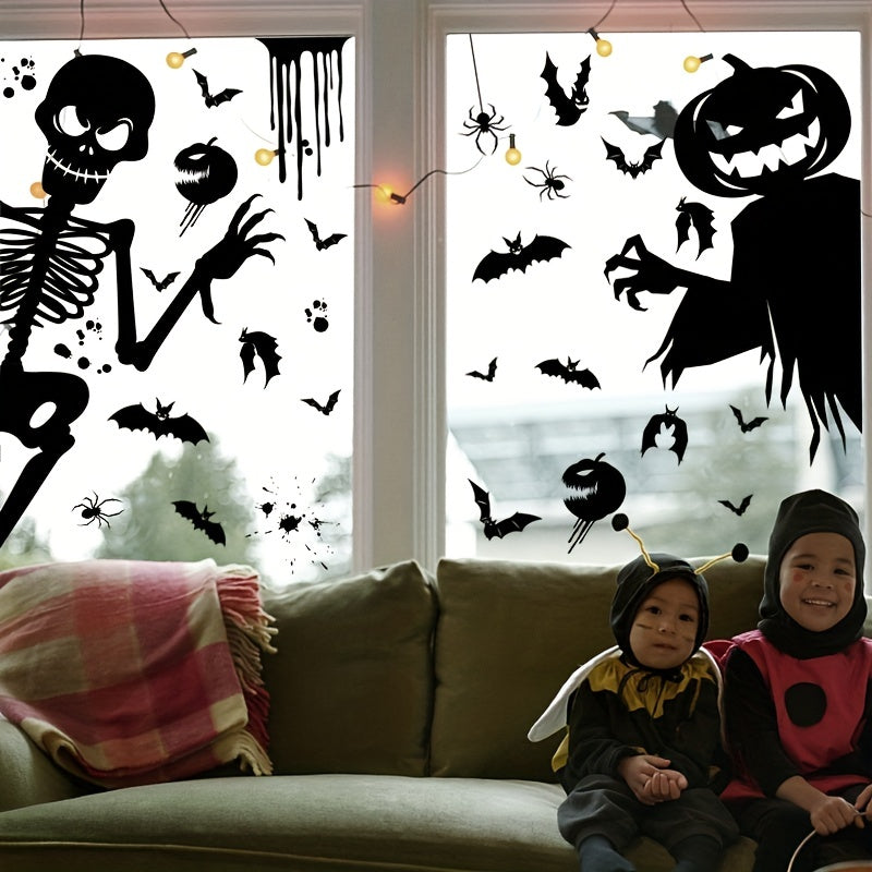 Halloween Giant Ghost Monster Shadow Window Sticker