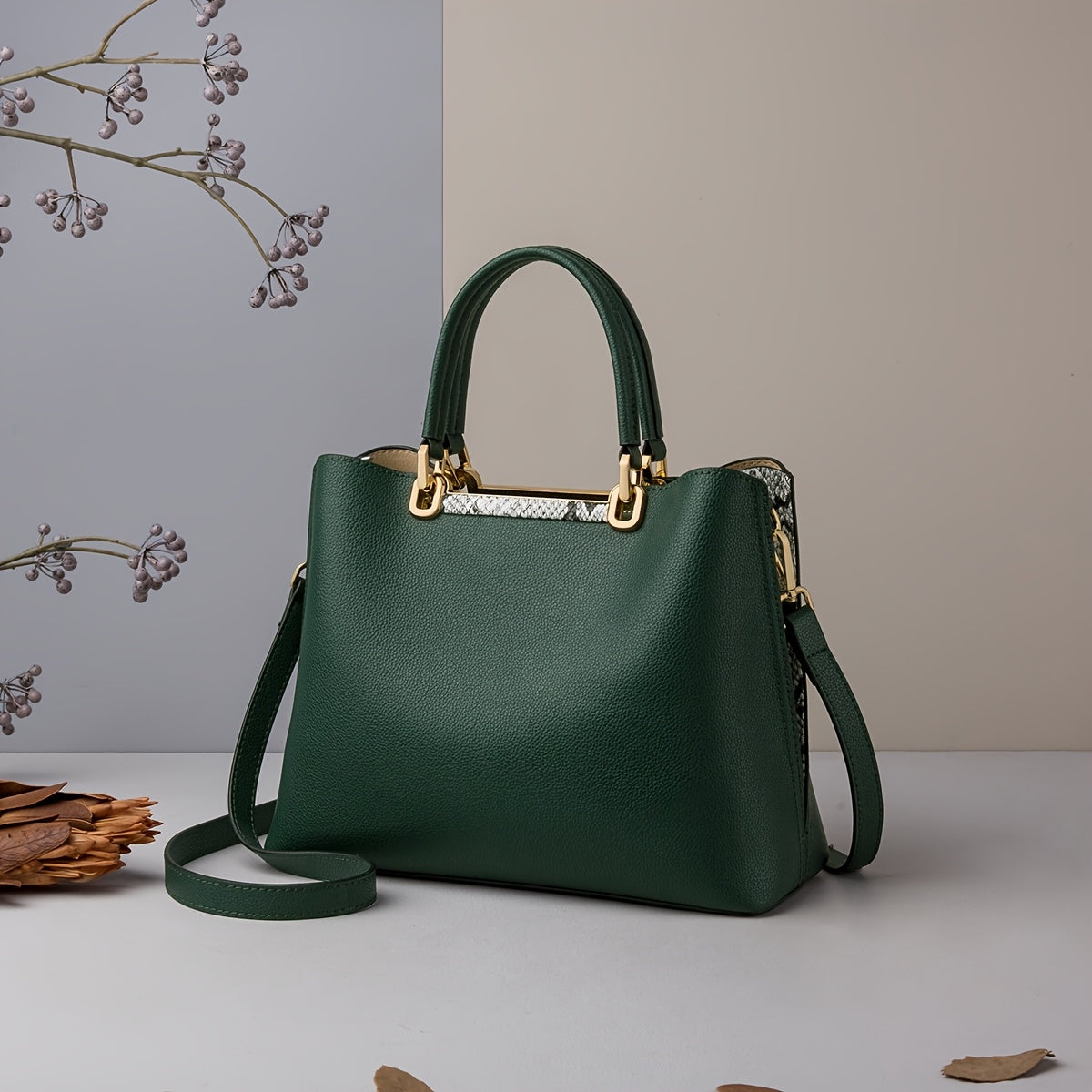 Versatile Large Capacity Cowhide Handbag for Women