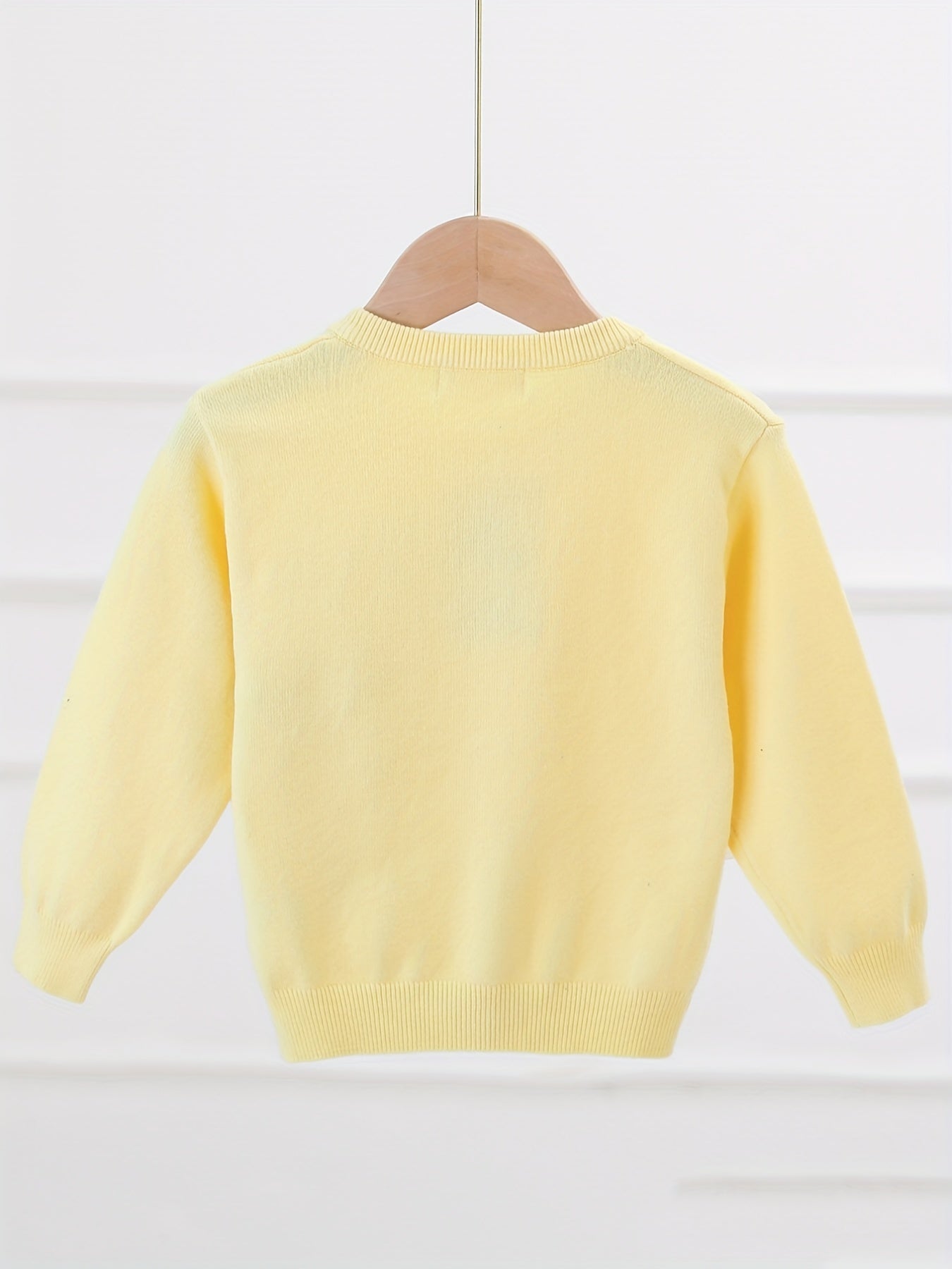Girls' Embroidery Button Down Knit Cardigan Sweater