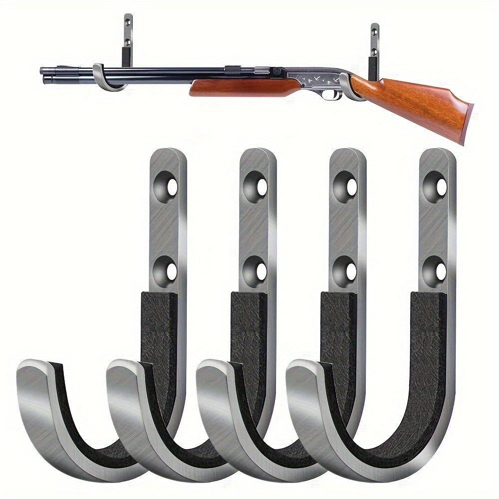 4pcs Heavy Duty Horizontal Wall Mounts with Padding