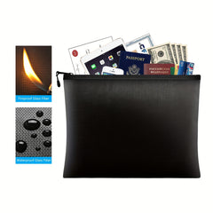 Fireproof Document Bag Double sided Waterproof Document Holder