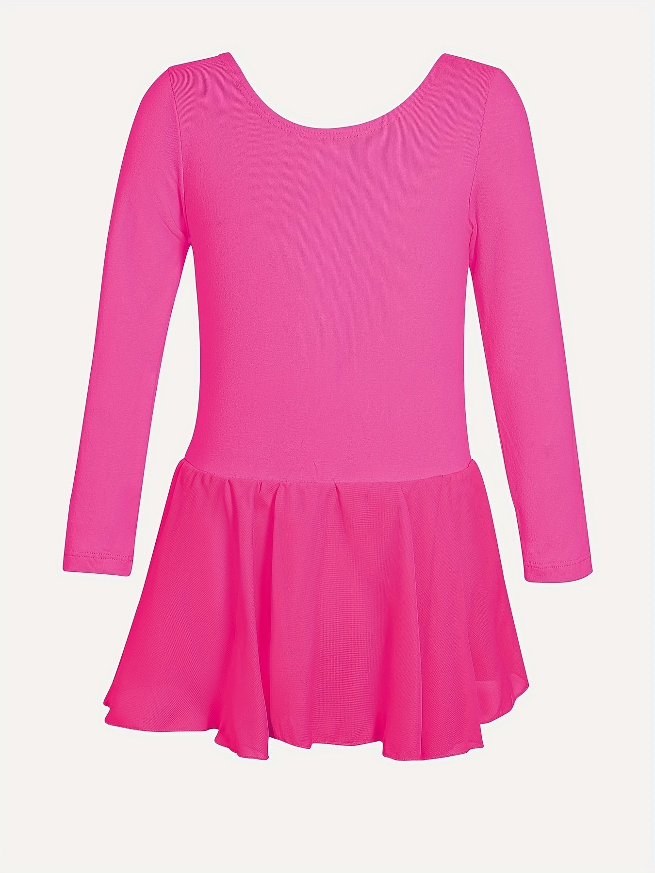Girls Compression Ballet Suit with Chiffon Skirt