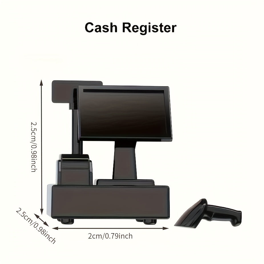 Plastic Cash Register Model for Dollhouse Display