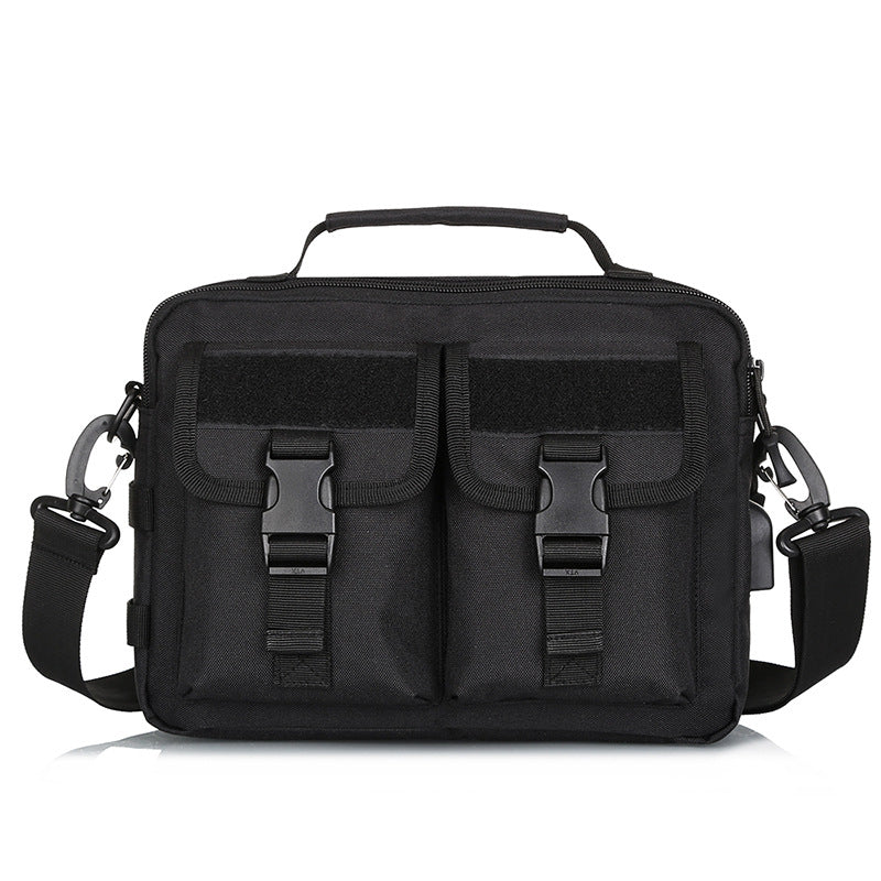 Men's Large Capacity Nylon Chest Bag with Shoulder Straps