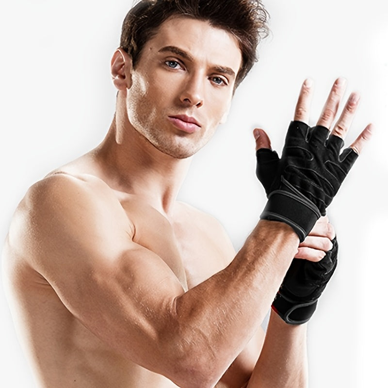 Unisex Fitness Gloves Non Slip Wrist Guards for Training