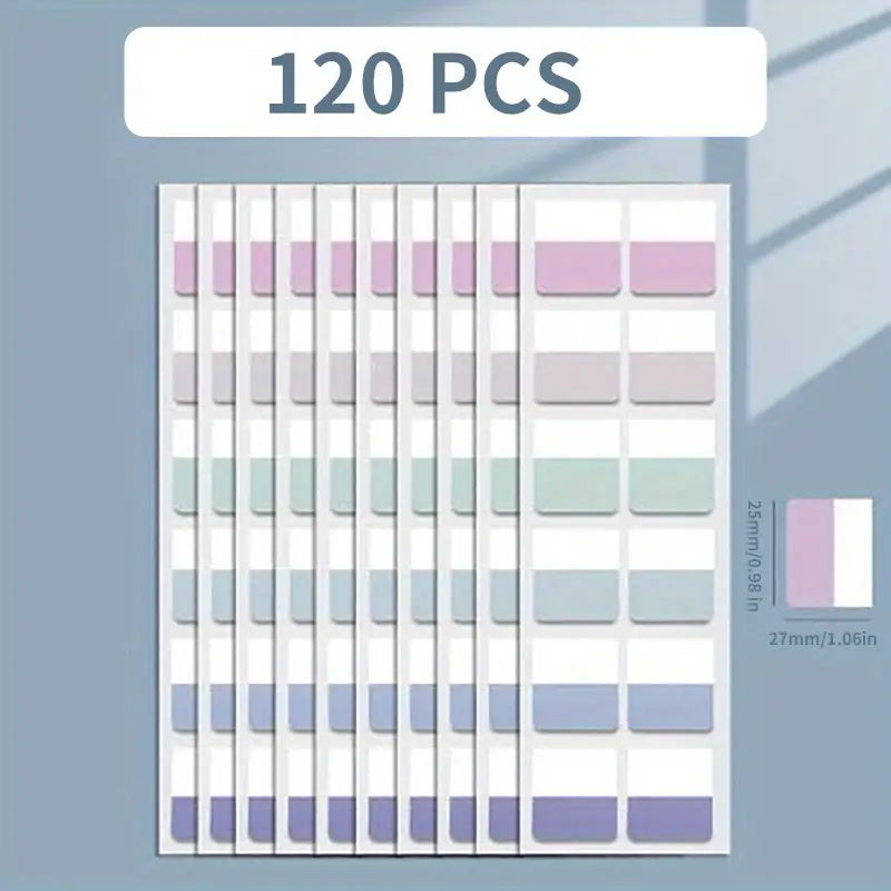 Multicolor Adhesive Writable Index Label for Marking Pages