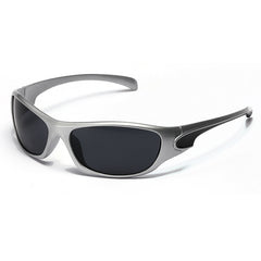 Punk Wrap Around Sunglasses Stylish Gradient Women Eyewear