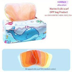 Infant Toys Cloth Book Tissue Box Early Education Toys