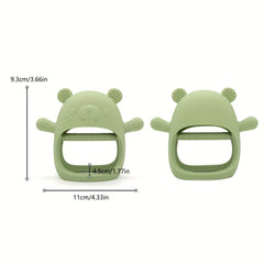 1pc Bear Shaped Silicone Teether for Youngsters Mixed Colors