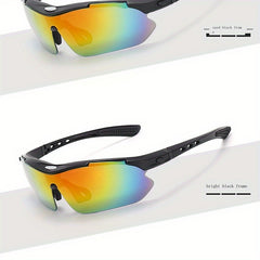Polarized Sunglasses for Cycling Fishing with Case & Accessories