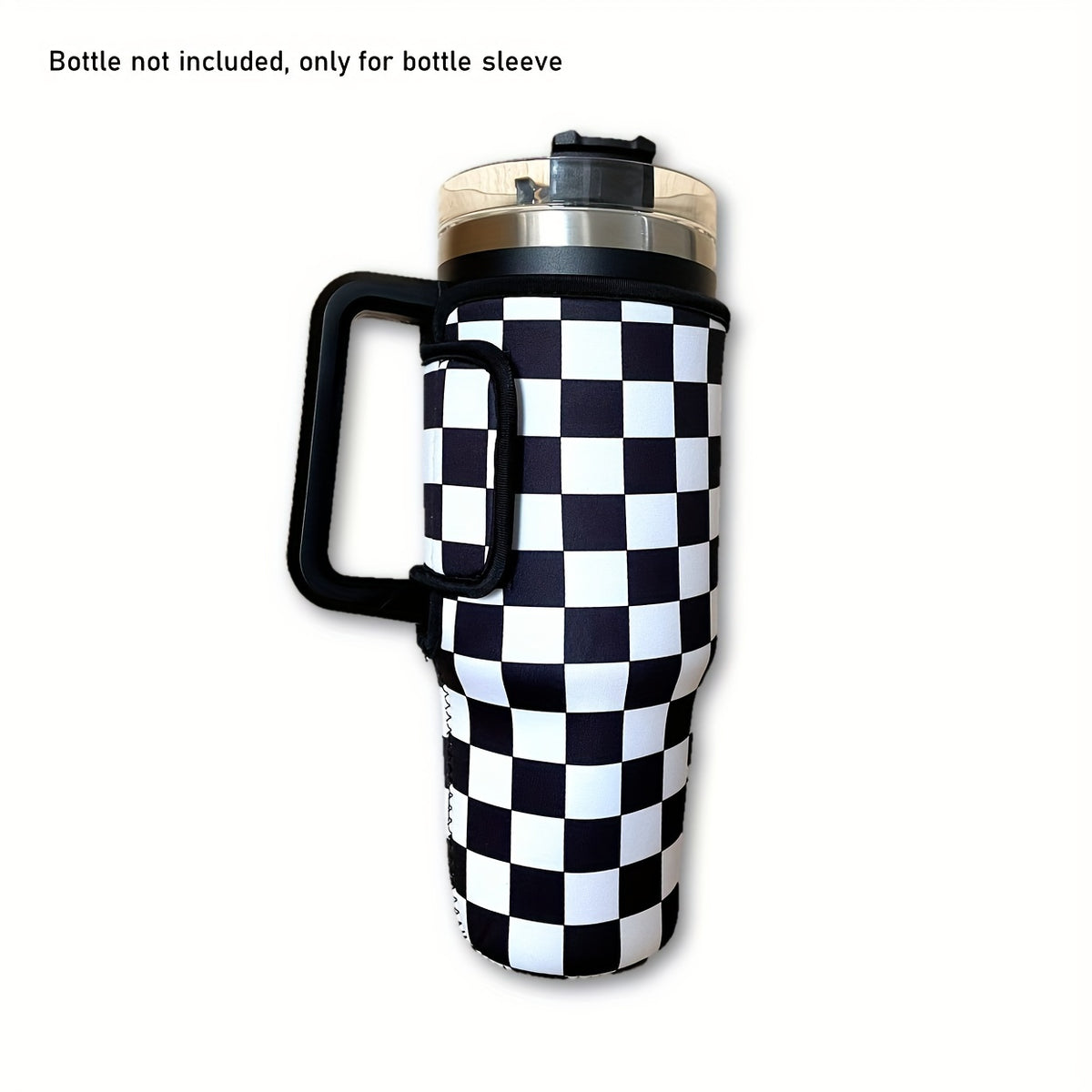 Neoprene Cup Insulated Sleeve Plaid 1200ml Tumbler Bottle