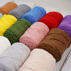 4 Strand Combed Milk Cotton Yarn 60% Cotton 40% Acrylic for Hand Knitting Croche