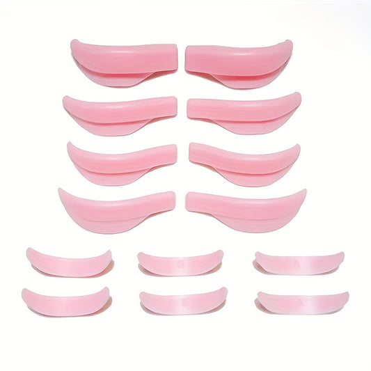 Silicone Eyelash Perm Pads Lash Lift Set 7 Pairs for 3D Curler & Extensions