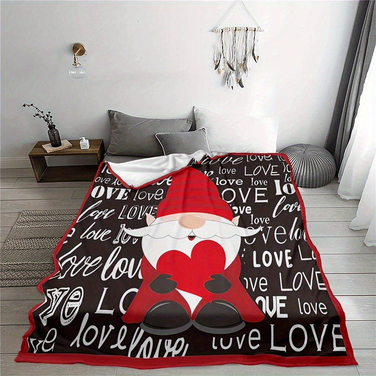 Digital Printing Soft Throw Blanket for Camping Holiday Gift