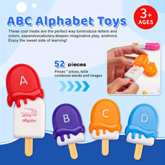 YIQOGAME Alphabet Ice Cream Learning Toy Set for Kids
