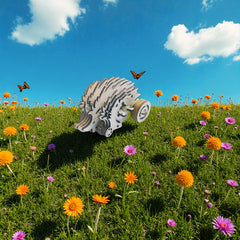 Self-Propelled Hedgehog 3D Wooden Puzzle Kit