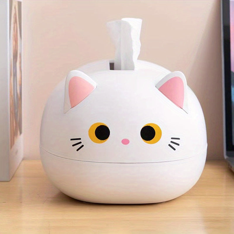 Cat Tissue Box Cover Holder Cute Cat Tissue Dispenser B