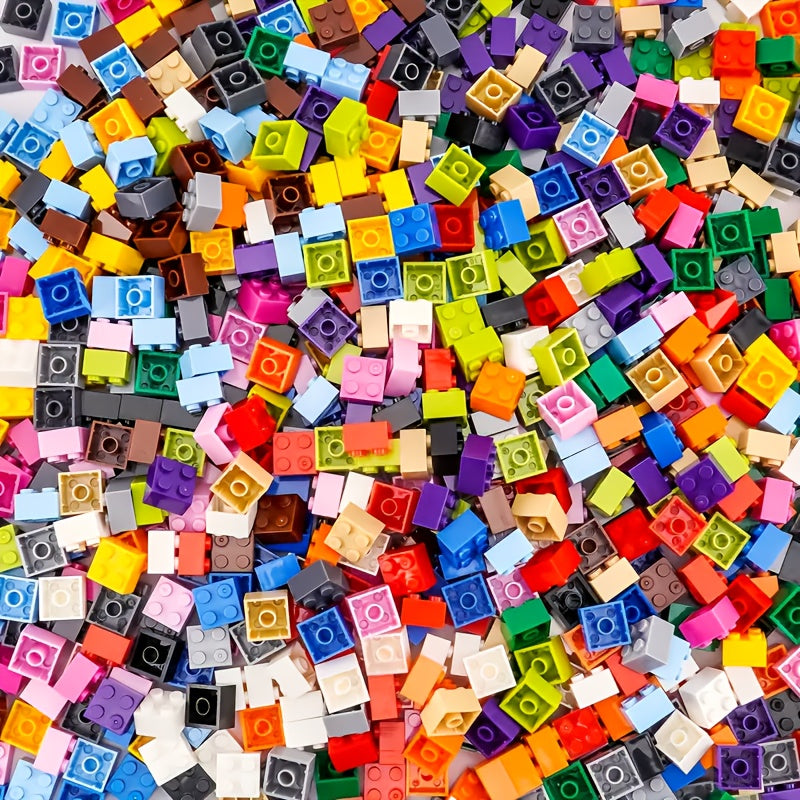 190pcs 2X2 High Brick Small Particle Building Blocks