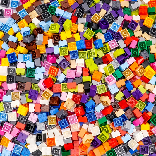 190pcs 2X2 High Brick Small Particle Building Blocks