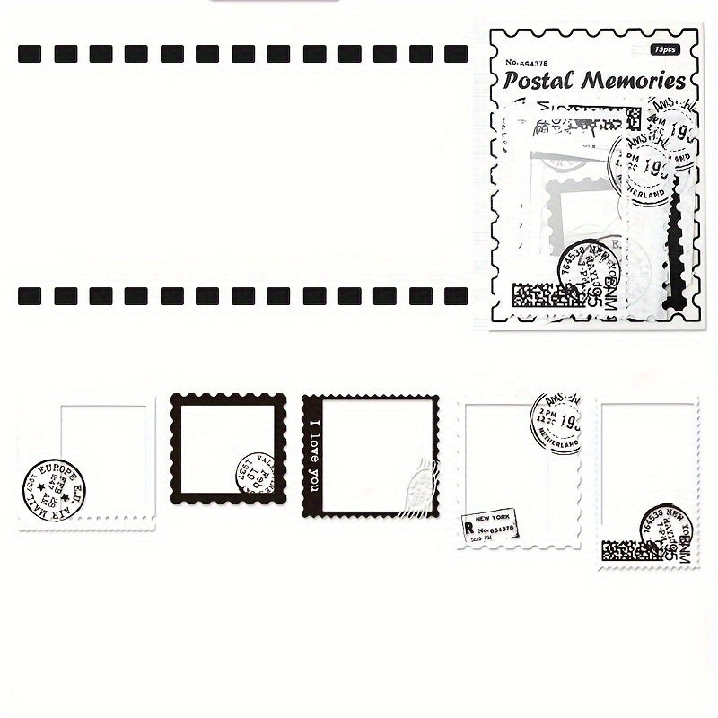 Vintage Inspired Photo Frame Stickers 15 Pack for DIY Craft Projects
