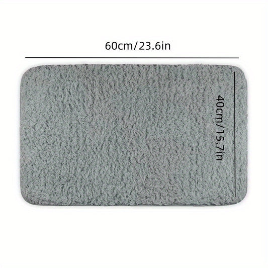 Plush Thickened Bathroom Rug Non-slip Soft Mat