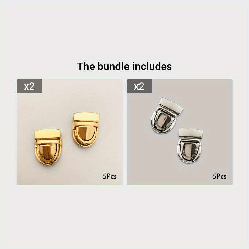 5pc DIY Iron Leather Buckle Duckbill Lock for Box Bag