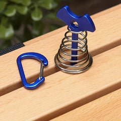 Outdoor Camping Canopy Wind Rope Buckles Fishbone Spring Pegs