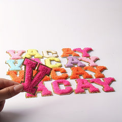 5pcs Vacay Letters Iron on Patch for Clothing Hat DIY Accessories
