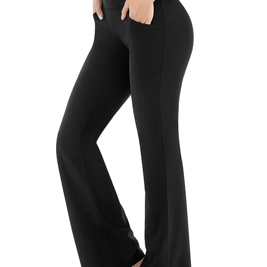 Bootcut Yoga Pants With Pockets For Women Running Workout Flare Leggings