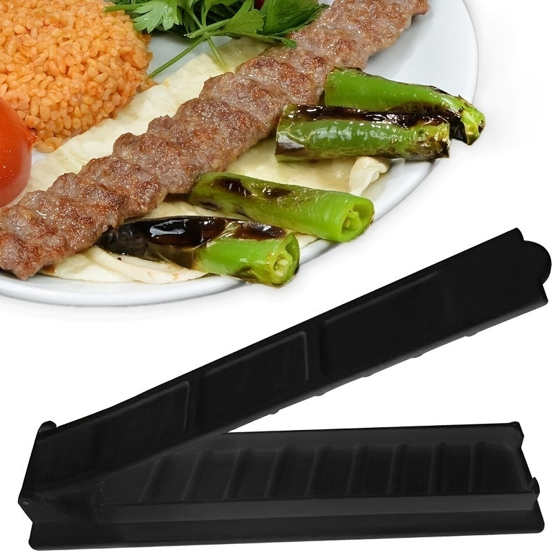 1pc Single Row Kebab Maker Convenient Plastic BBQ Skewer Machine