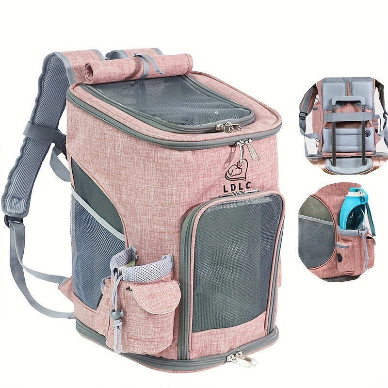 Pet Carrier Backpack for Small and Medium Pets - Front Facing Design