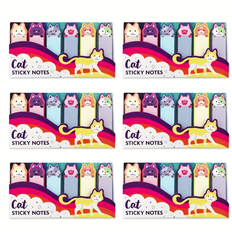 3pcs Cat Sticky Notes 120 Sheets Each Message Strips Stickers