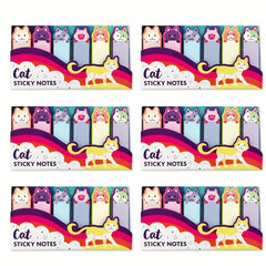 3pcs Cat Sticky Notes 120 Sheets Each Message Strips Stickers