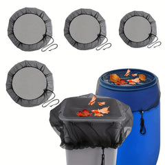 Mesh Cover For Rain Barrel - Screen Water Bucket Covers Net With Drawstring