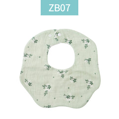 6-Layer Cotton Muslin Petal Bib for Babies