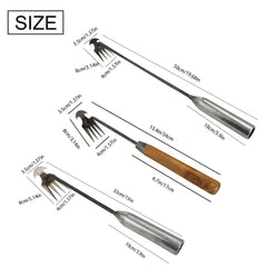 2pcs Manganese Steel Weed Puller Dual Purpose Weeder