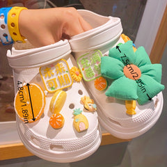 Shoe Accessories Chain Jelly Big Flower Bear DIY Decoration