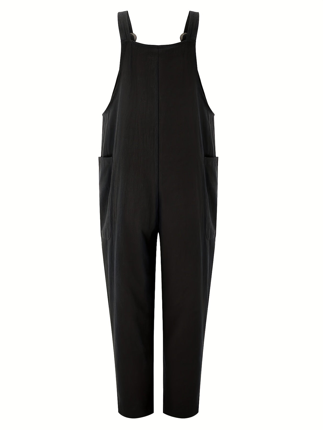 Patched Pocket Overall Jumpsuit for Women