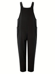 Patched Pocket Overall Jumpsuit for Women