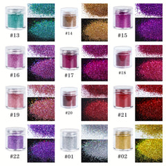 Holographic Laser Fine Glitter Powder Sequins for Nail Makeup Body Craft