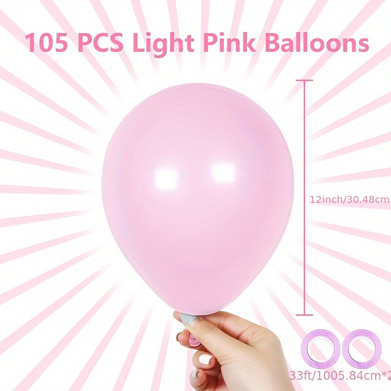 105 Light Pink Balloons Birthday Graduation Party Decorations