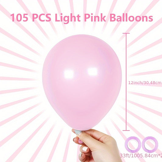 105 Light Pink Balloons Birthday Graduation Party Decorations