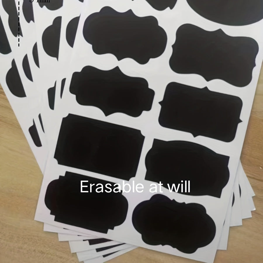 Irregular Blackboard Sticker Erasable Waterproof Movable PVC Blackboard Sticker