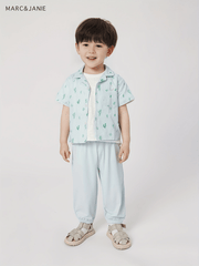 MARC&JANIE Boy's Cotton Fruits Dogs Graphic Printed Shirt